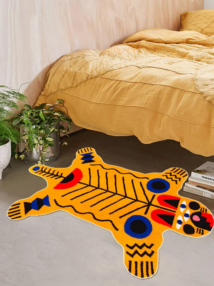 Rynx | Art Abstract Tiger Rug Comfortable Refreshing Bedroom Rug Large Area Living Room Decorative Rugs Entrance Rugs Tapis carpet