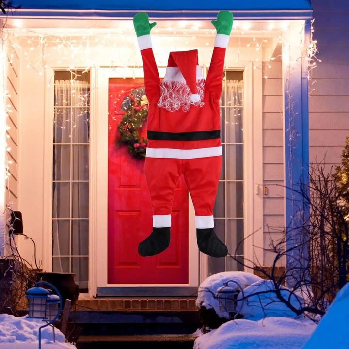 Rynx | Christmas hanging Santa outdoor decorations large climbing Santa Xmas for outdoor roof window balcony Xmas decor