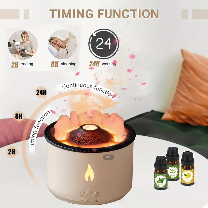Lisslune | Portable ultrasonic aromatherapy humidifier with night light