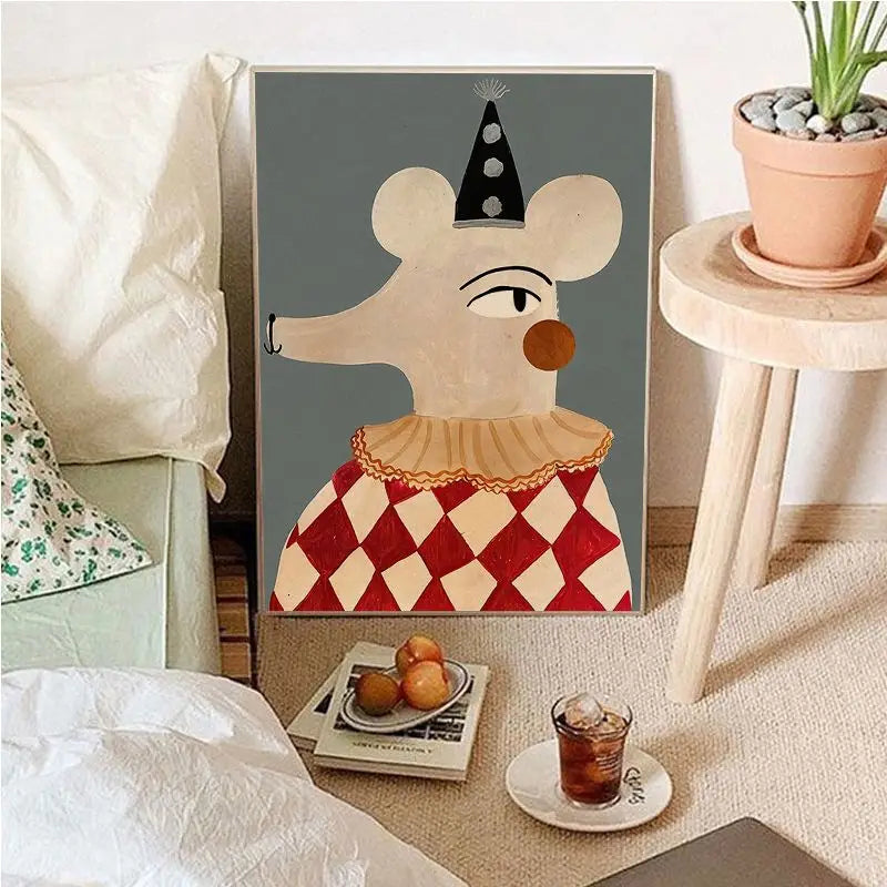 Lisslune | Vintage Cartoon Canvas Art