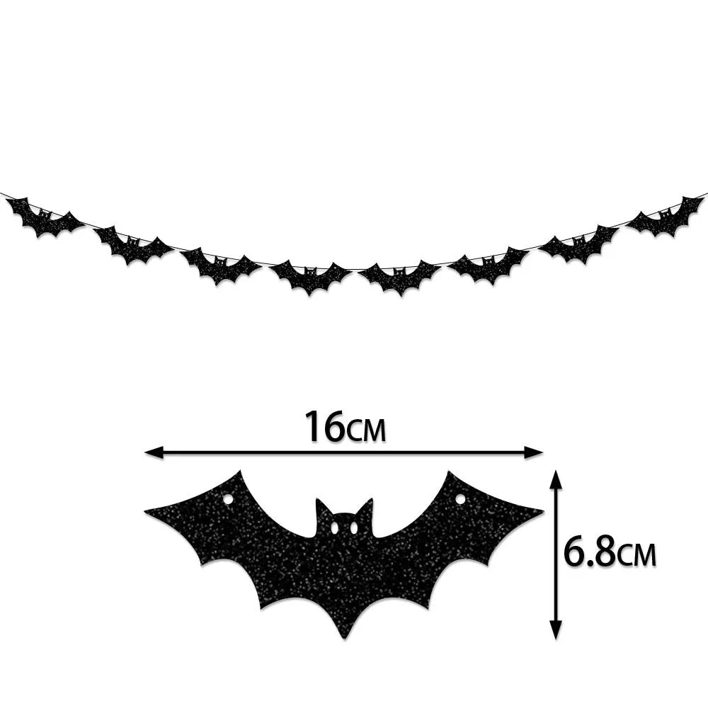 Rynx | Creative 3D Bat Wall Stickers Halloween Decorative Wall Stickers Happy Halloween Party Supplies Background Wall Decoration