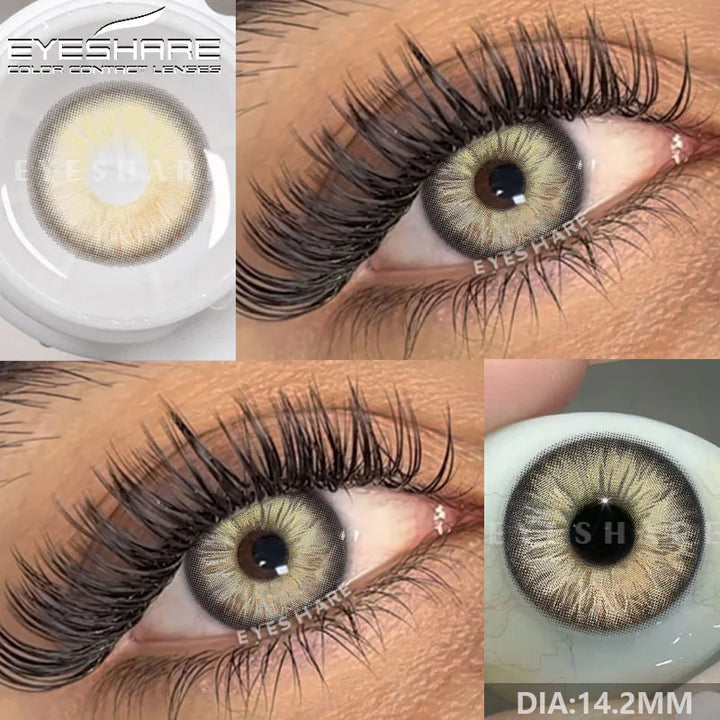 Rynx | New color contact lenses for eyes 1 pair gray pupil lens green lenses cosmetic blue eye contacts yearly brown eye lens