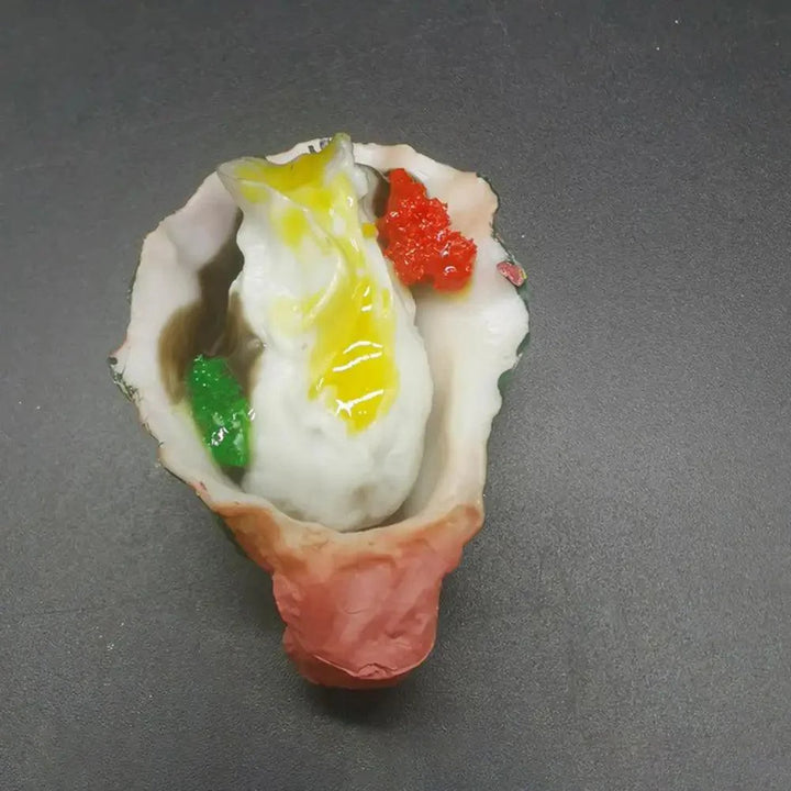 Lisslune | Realistic Flat Shell BBQ Oyster Miniature Model - Perfect for Creative Projects