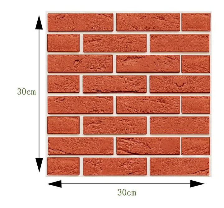 Lisslune | 3D Wall Brick Pattern Decal