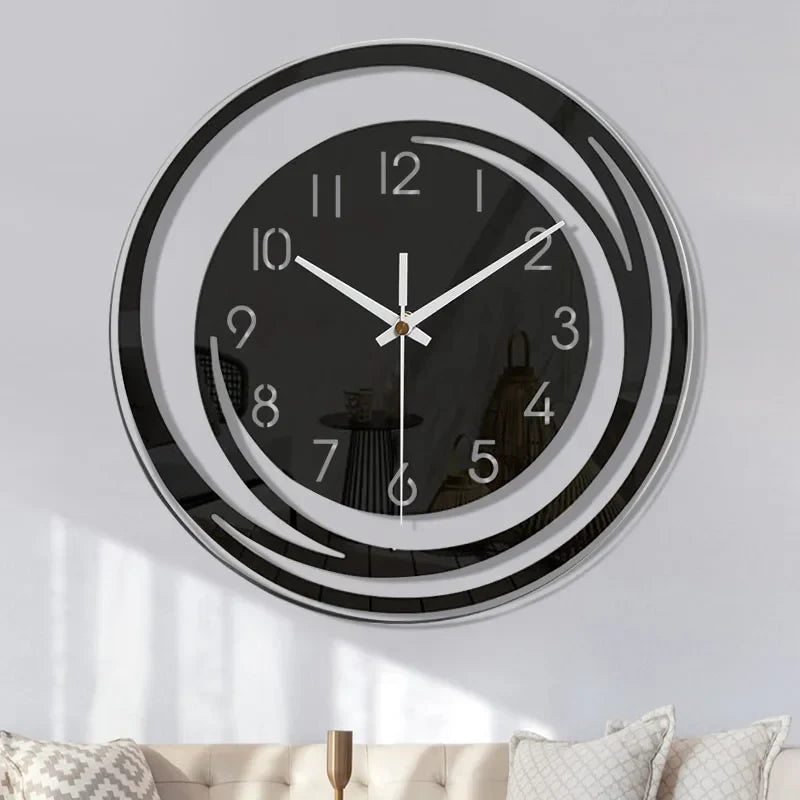 Lisslune | QuietRing – Modern round wall clock for elegant interiors
