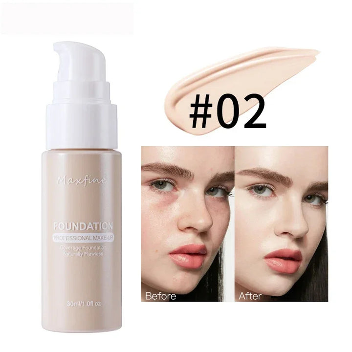 Rynx | Liquid Face Foundation Cream Oil Control BB Cream Matte Base Brightening Concealer Long-lasting Full Coverage Women's Makeup Cosmetics