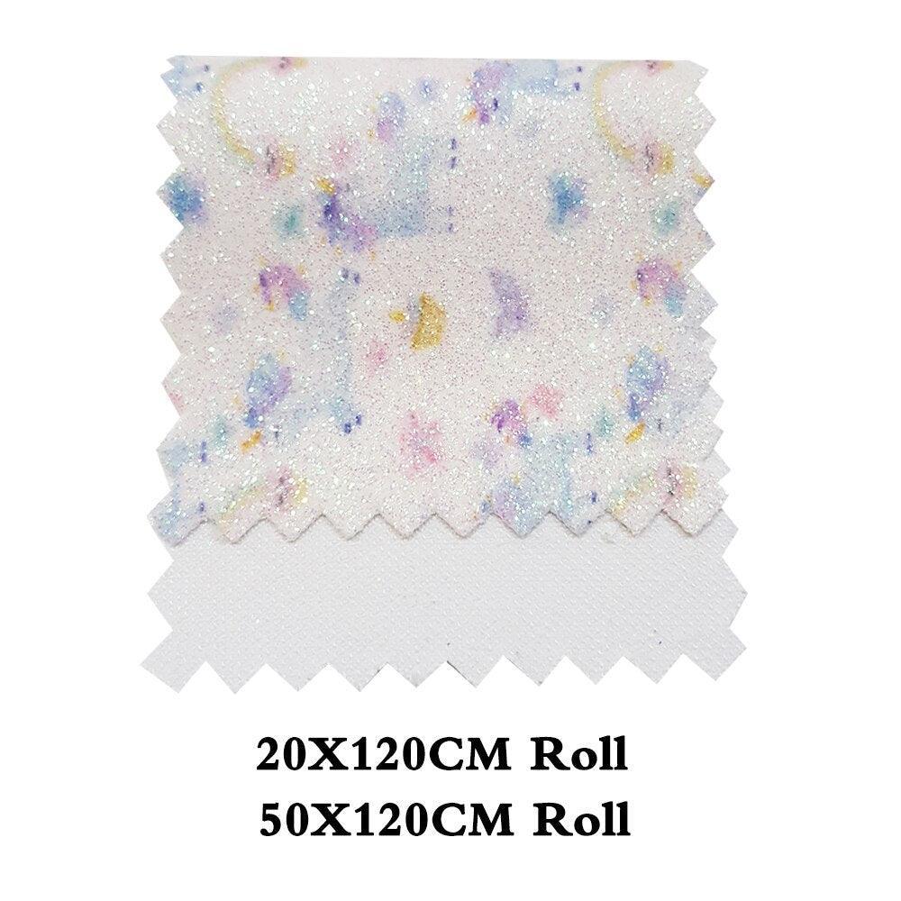Lisslune | Enchanted Unicorn & Butterfly Synthetic Leather Craft Roll for Customized Hair Accessories