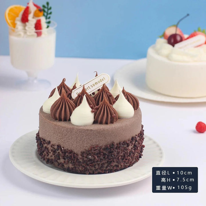 Lisslune | Realistic Synthetic Fruit Cake Model for Home Decor and Photography - 1 pc. FCYY-MIX2