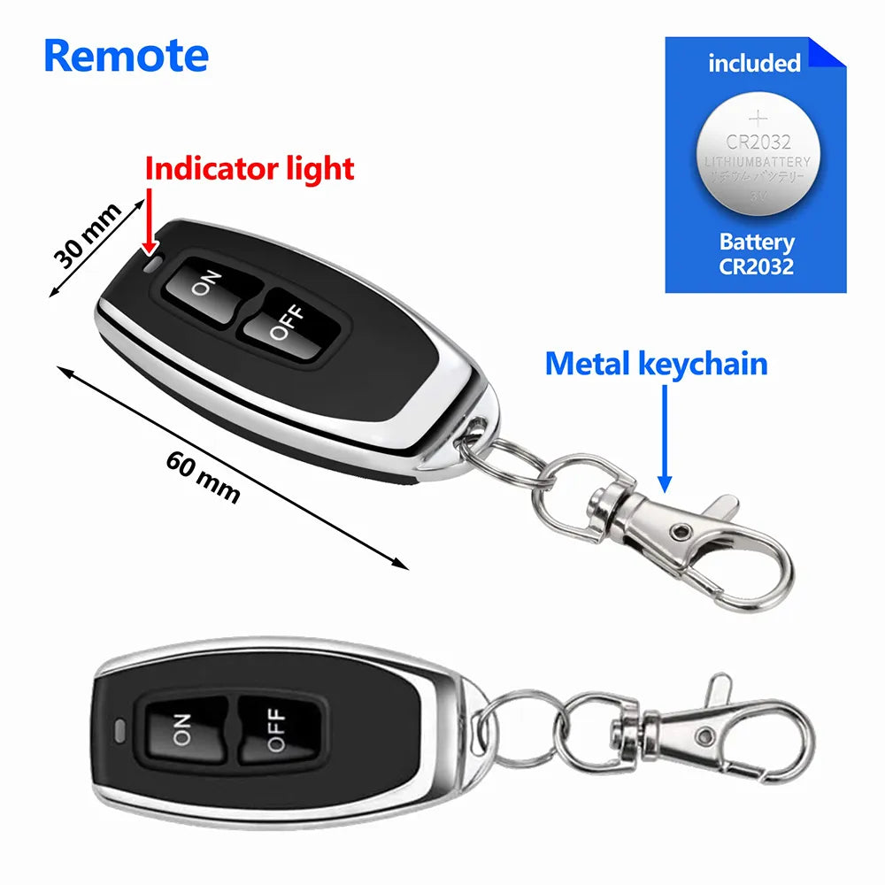 Lisslune | Signal Receiver Wireless Remote Control Switch Relay