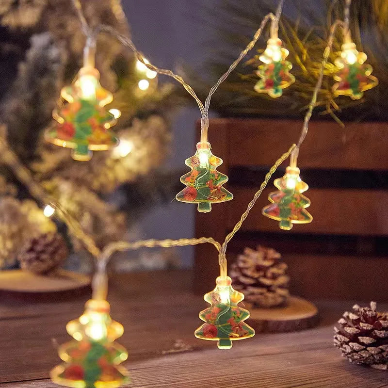 Rynx Christmas Tree LED Fairy Light String 1.5M 10LED Xmas Hanging Light Fairy Light Garland Home Decor Ornament New Year Gifts