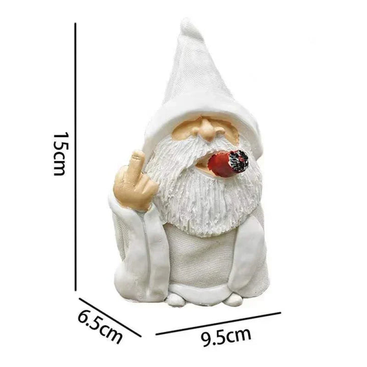 Lisslune | Angry Middle Finger Garden Gnome Decor