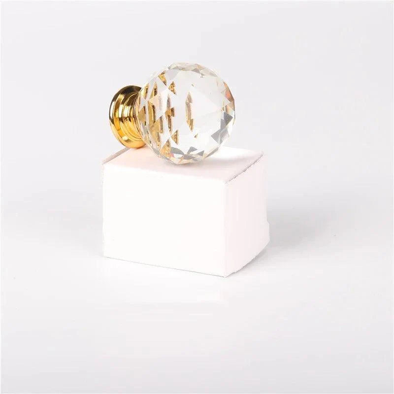 Lisslune | Chic Crystal Ball Glass Cabinet Knobs - Stylish Hardware for Home Decor Enhancement