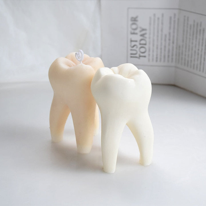 Lisslune | Artistic DIY Tooth Shape Unique Candle Mold