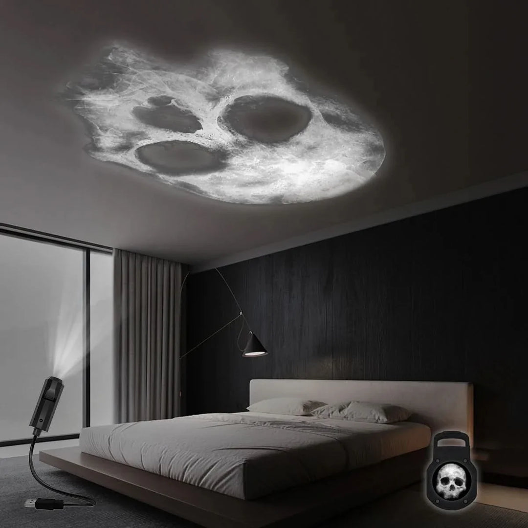 Lisslune | Skull Projection Night Light with USB Power