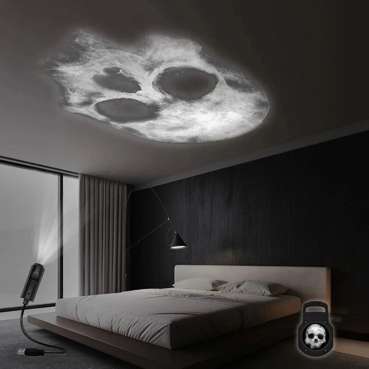 Lisslune | Skull Projection Night Light with USB Power