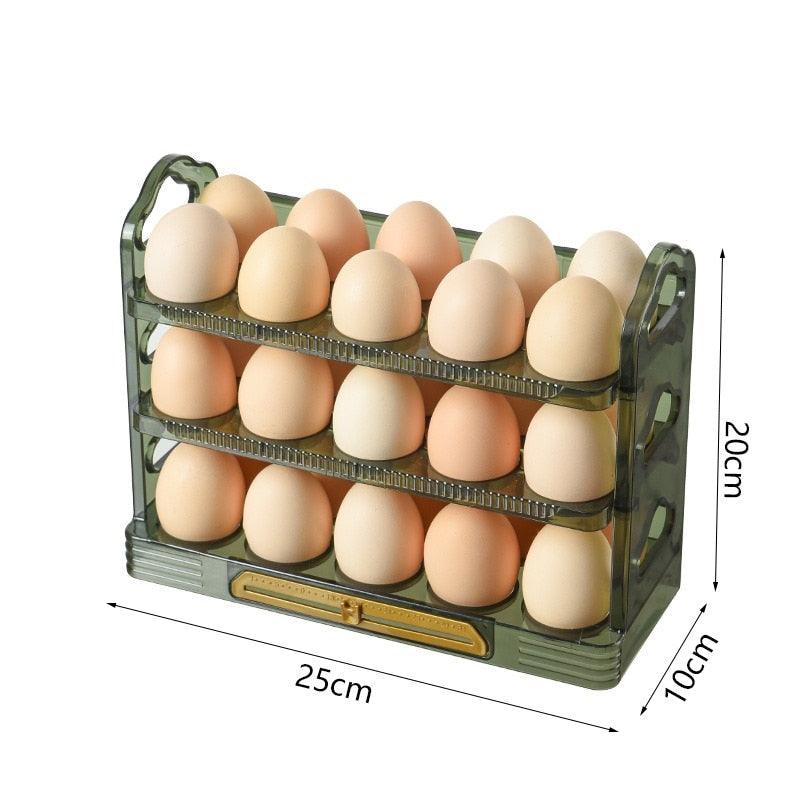 Lisslune | Fresh Egg Holder with Stackable Organizer Tray