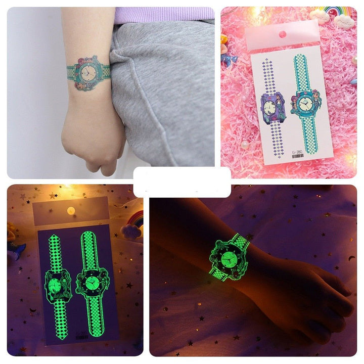 Lisslune | Luminous, washable watch tattoo stickers