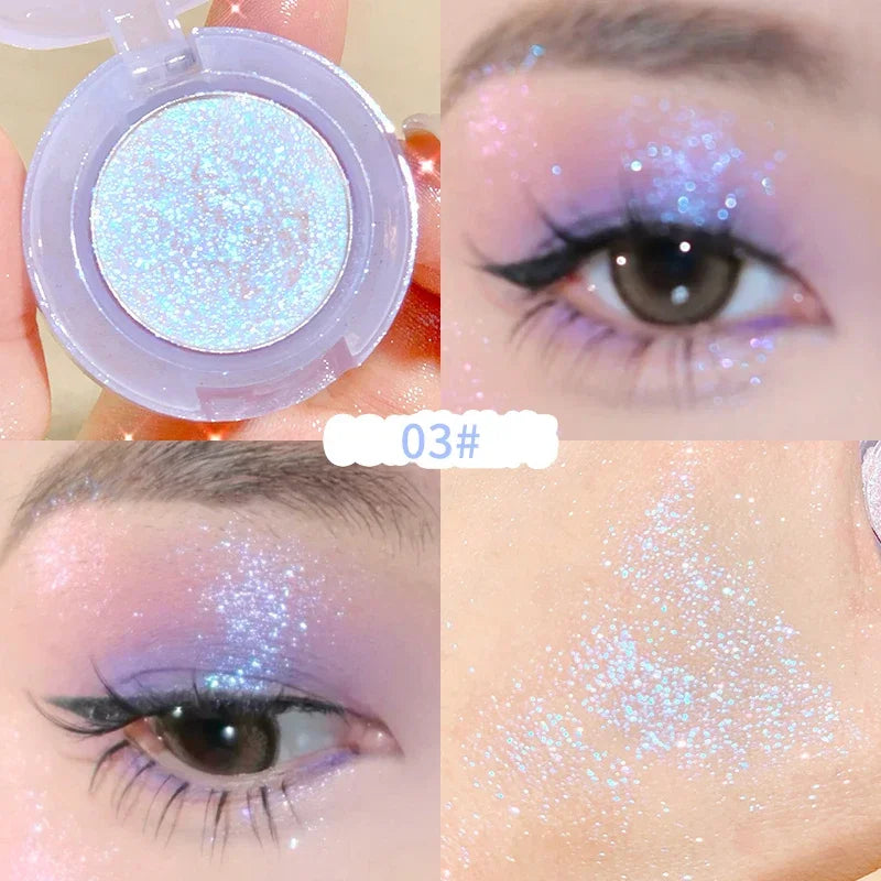 Rynx | Mashed Potatoes Texture Glitter Eyeshadow Long-lasting Waterproof Shimmer Eye Shadow Makeup Pearl Eyeshadow Pigment Korean Makeup