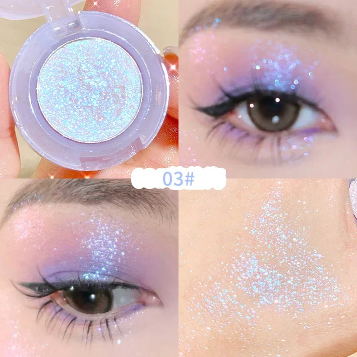 Rynx | Mashed Potatoes Texture Glitter Eyeshadow Long-lasting Waterproof Shimmer Eye Shadow Makeup Pearl Eyeshadow Pigment Korean Makeup