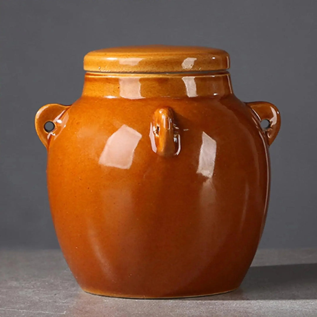 Lisslune | Elegant sparkling ceramic storage jar for stylish kitchen decoration