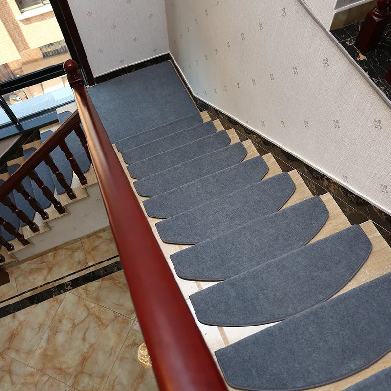 Rynx | Stair Mat Self-Adhesive Safety Stair Mat Carpet Mat Soft Strips Non-Slip Protective Covers for Indoor Decoration Rugs for Bedroom