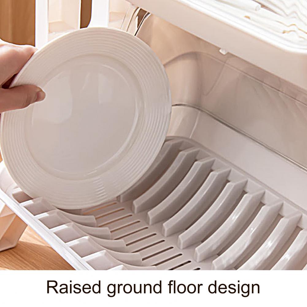 Lisslune | Dust-Proof Kitchen Dish Drainer Rack
