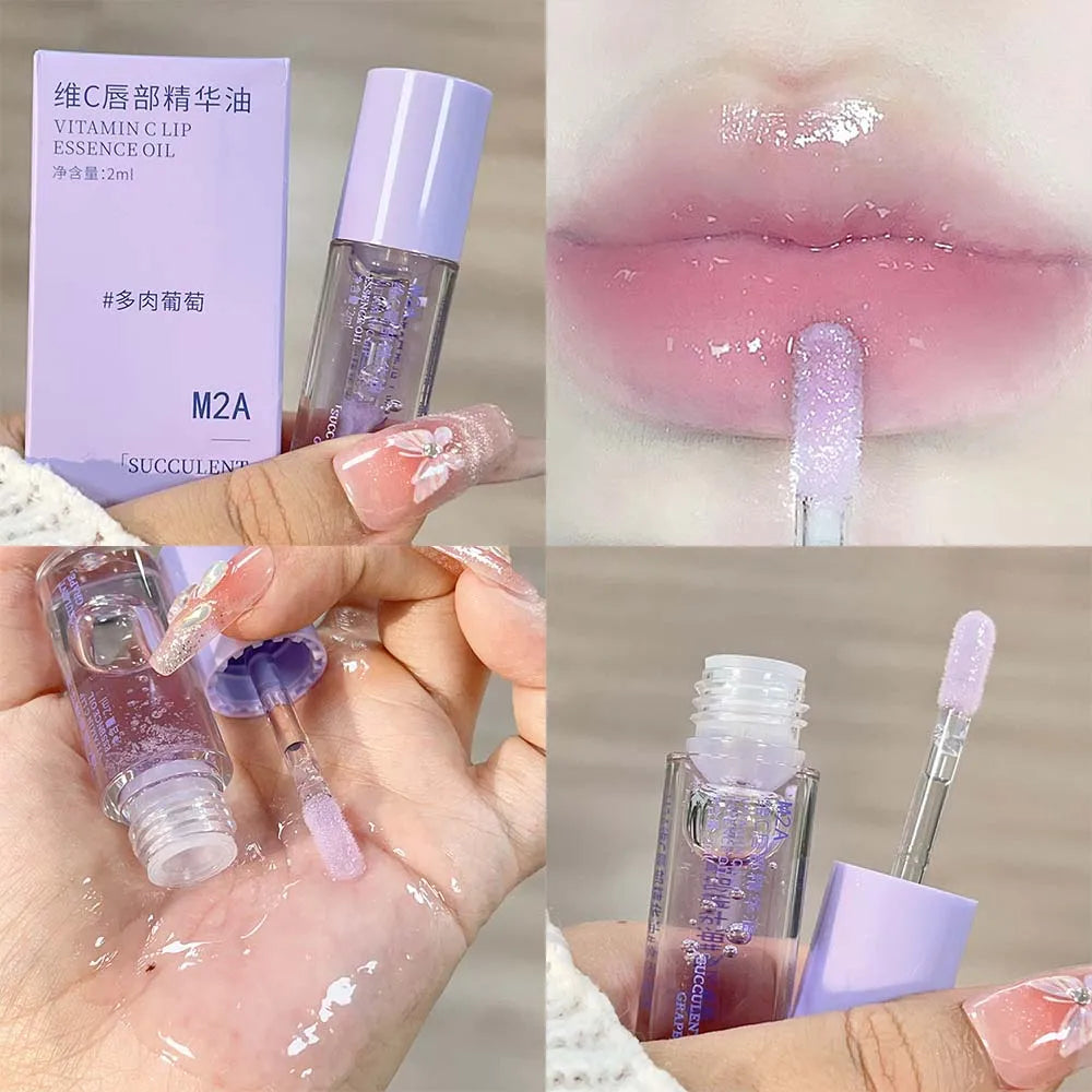 Rynx | Crystal Jelly Lip Oil Long-lasting moisturizing plumping liquid lipstick Clear lip tint hydrating non-sticky mirror lip gloss makeup