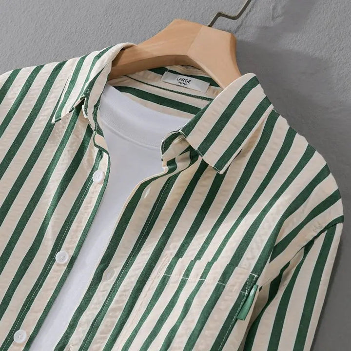 Lisslune | Stylish Striped Button-Down Shirt
