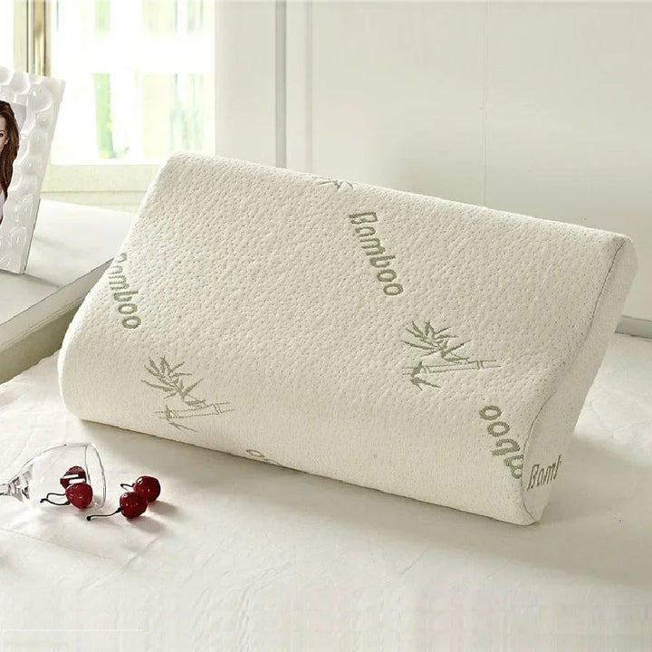 Lisslune | Orthopedic pillow made of bamboo fiber with slow rebound and memory foam