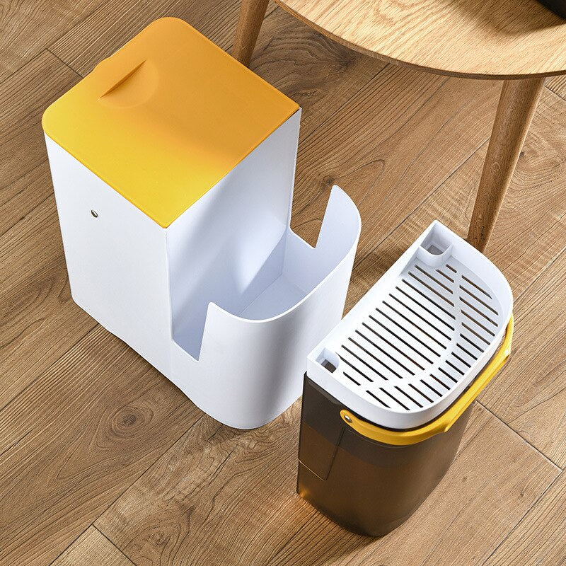 Lisslune | 2in1 Dry & Wet Storage Easy Trash Can