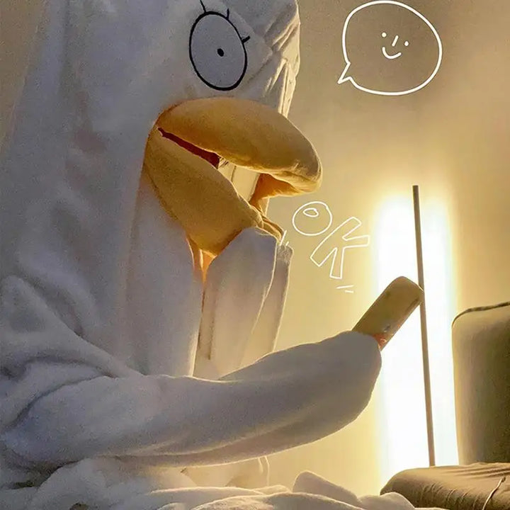 Lisslune | Confused Duck Warm Adult Pajamas Costume