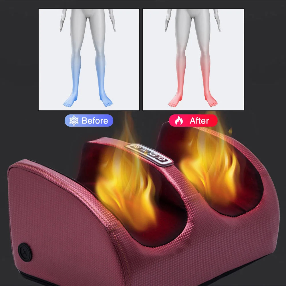 Lisslune | Shiatsu Heat Foot Massager with Electric Deep Relaxation