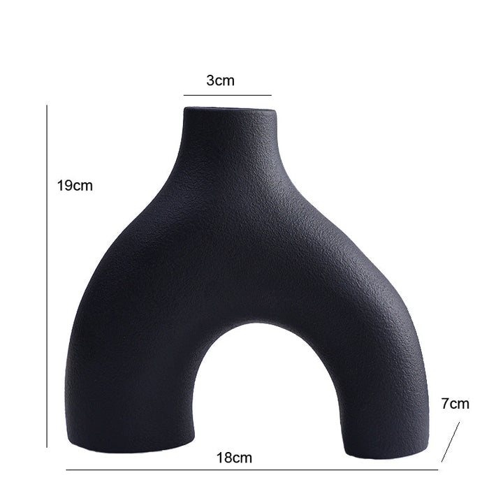 Lisslune | Orbiform Ceramic Vase – Modern minimalist round design