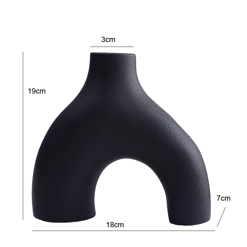 Lisslune | Orbiform ceramic vase – Modern minimalist round design