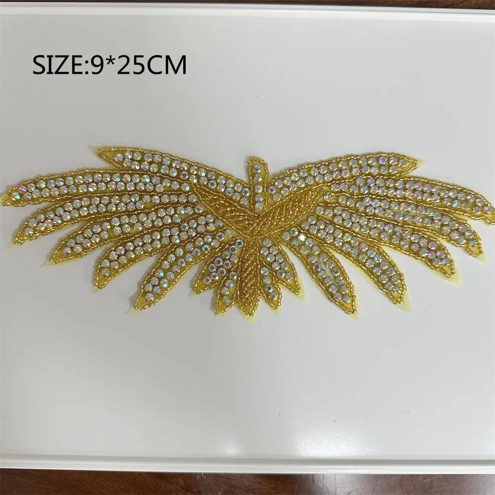 Lisslune | Shining Silver Rhinestone Flower Appliqué: Elegant Fashion Upgrade Accessory