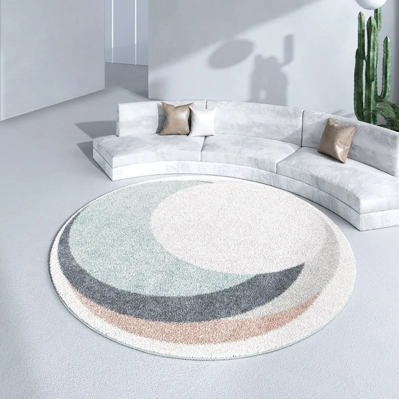 Rynx | Irregular Living Room Rugs Modern Style Carpet Thick Coffee Table Rugs Soft Comfortable Bedroom Carpet Geometric Decorative Rug