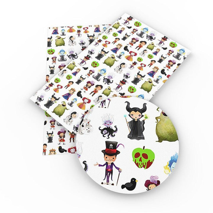 Lisslune | Playful Halloween Witch Synthetic Leather Craft Sheets Set - Creative Art Supplies