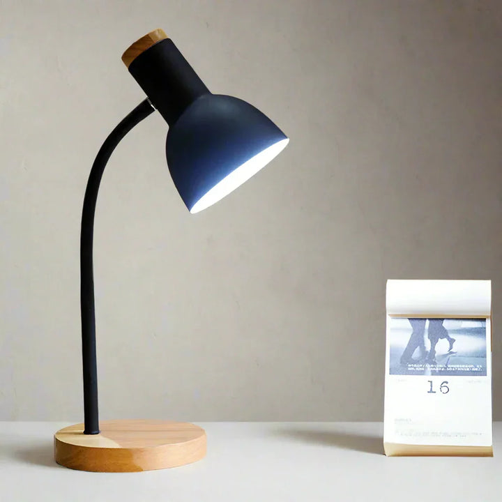 Lisslune | Autumn and Winter Lighting | Nordic Creative Wood Art Iron LED Desk Lamp - Moxie