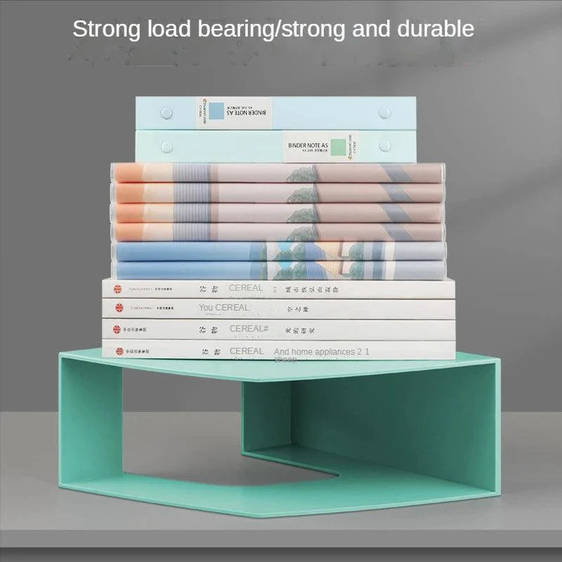Lisslune | Slim Plastic Desktop Book Organizer - Versatile Document and Magazine Storage Solution for School and Office
