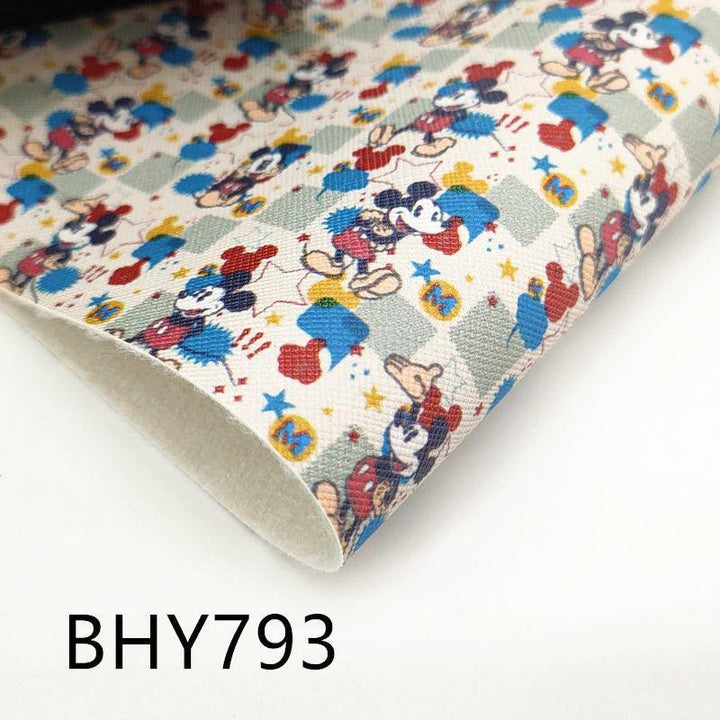 Lisslune | Lively cartoon theme vinyl fabric for A4 crafting projects