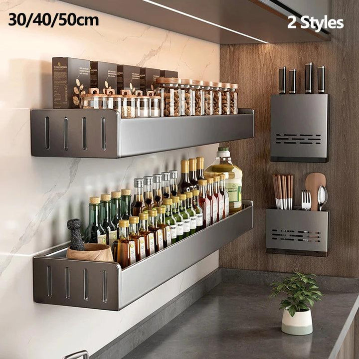 Lisslune | Space-saving aluminum kitchen shelf system