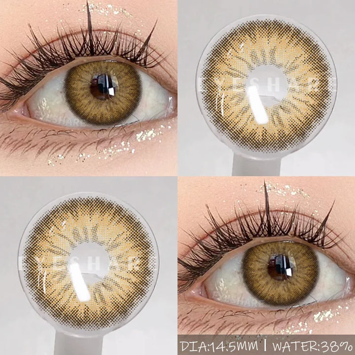 Rynx | Naturally colored contact lenses for the eyes 1 pair brown pupil contact lenses Fashion blue lenses annually cosmetic gray contact lenses