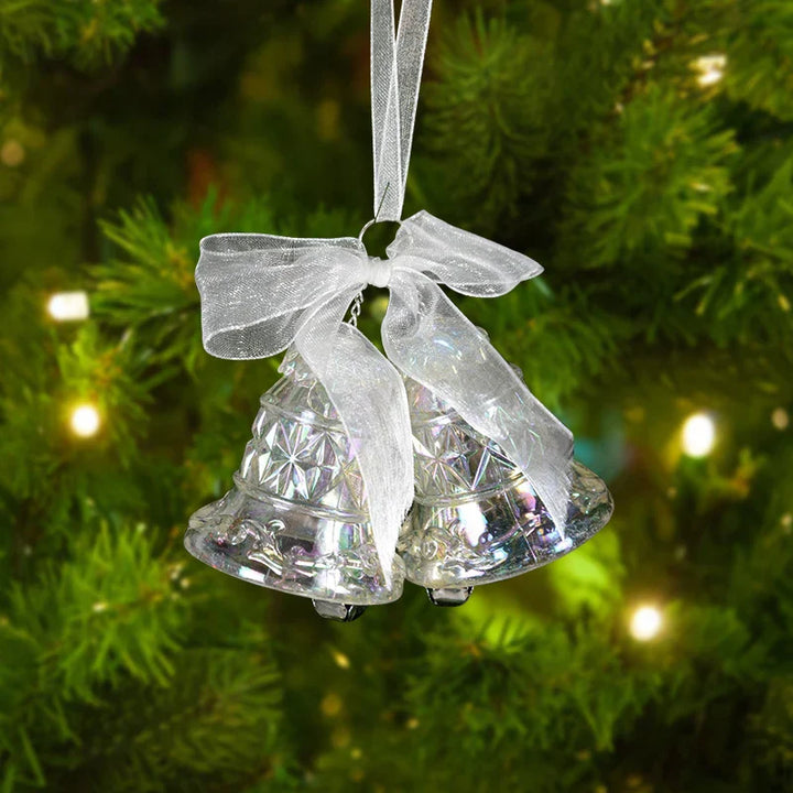 Rynx Christmas Tree Transparent Snowflake Hanging Ornaments Acrylic Pendants 2024 Christmas Decoration for Home Navidad Gifts New Year