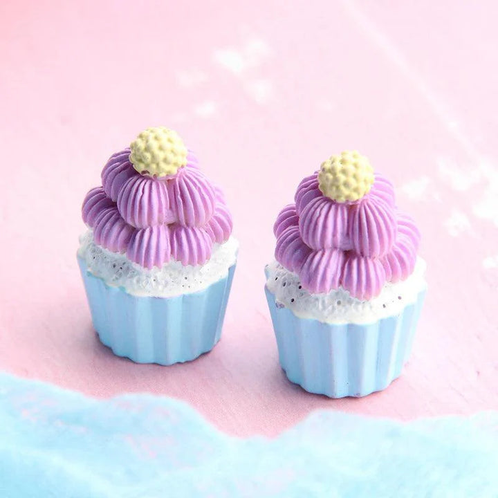 Lisslune | Kawaii 5-piece Miniature Strawberry Heart & Star Resin Cupcake Making Set