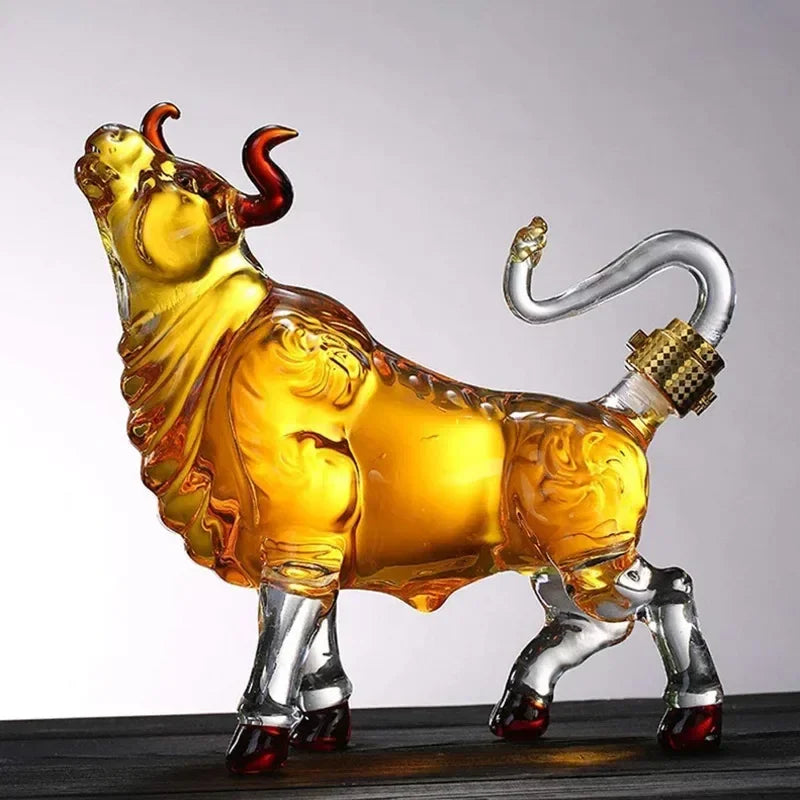 Lisslune | Artistic Bull Glass Decanter