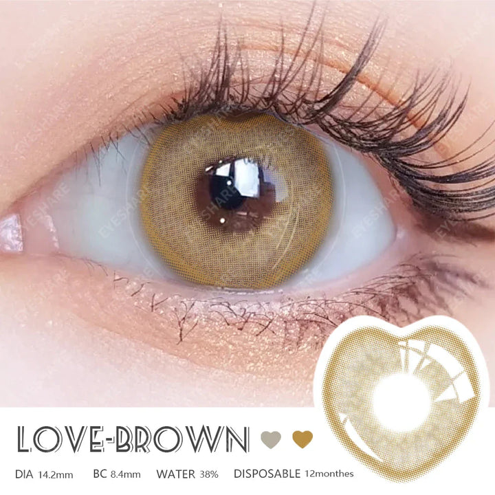 Rynx | 1 Pair Colored Contact Lenses for Eyes Cosplay Lenses for Eyes Blue Contact Lenses Fashion Brown Eye Lens Beauty Makeup
