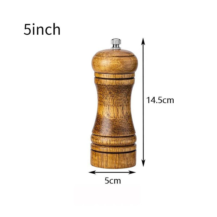 Lisslune | Elegant adjustable salt and pepper mill set made of solid wood for outdoor dining