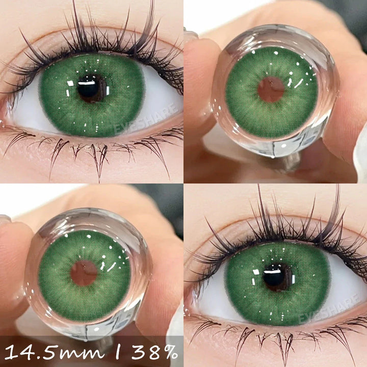 Rynx | 1 Pair Colorful Contact Lenses for Eyes Blue Contact Lenses Natural Gray Pupils Brown Lenses Green Lenses Contact Lenses