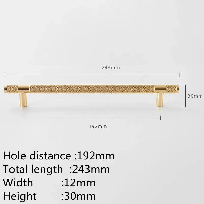 Lisslune | Refined Black and Gold Aluminum Cabinet Hardware Collection