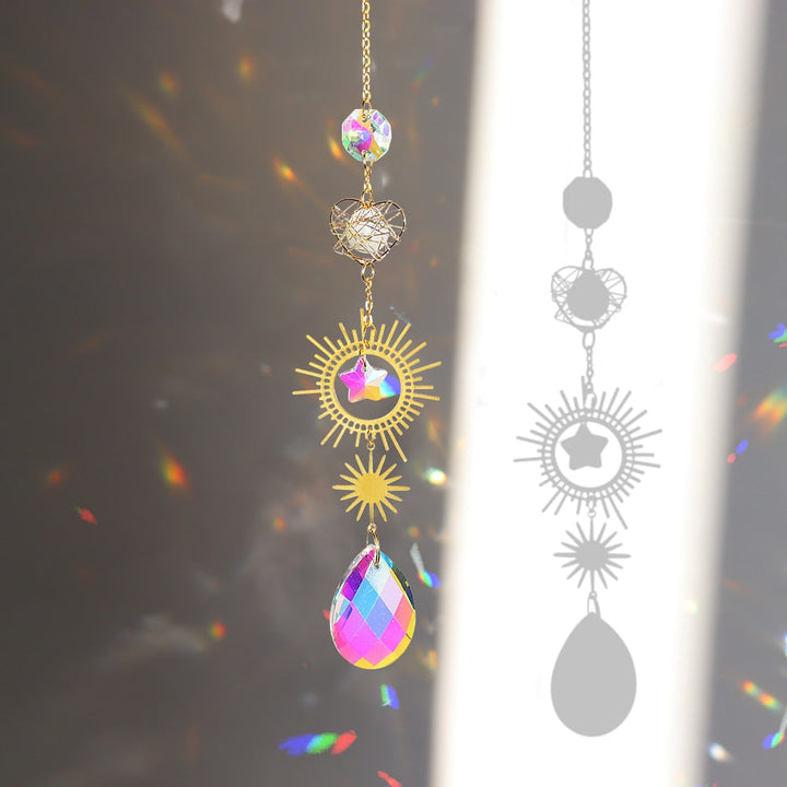 Lisslune | Dream Combo Symphony Crystal Wind Chime Moon Sun Catcher